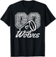Go Cheer Wolves Sports Name Gifts Men Women Boy Girl T-Shirt - T-Shirt | Black