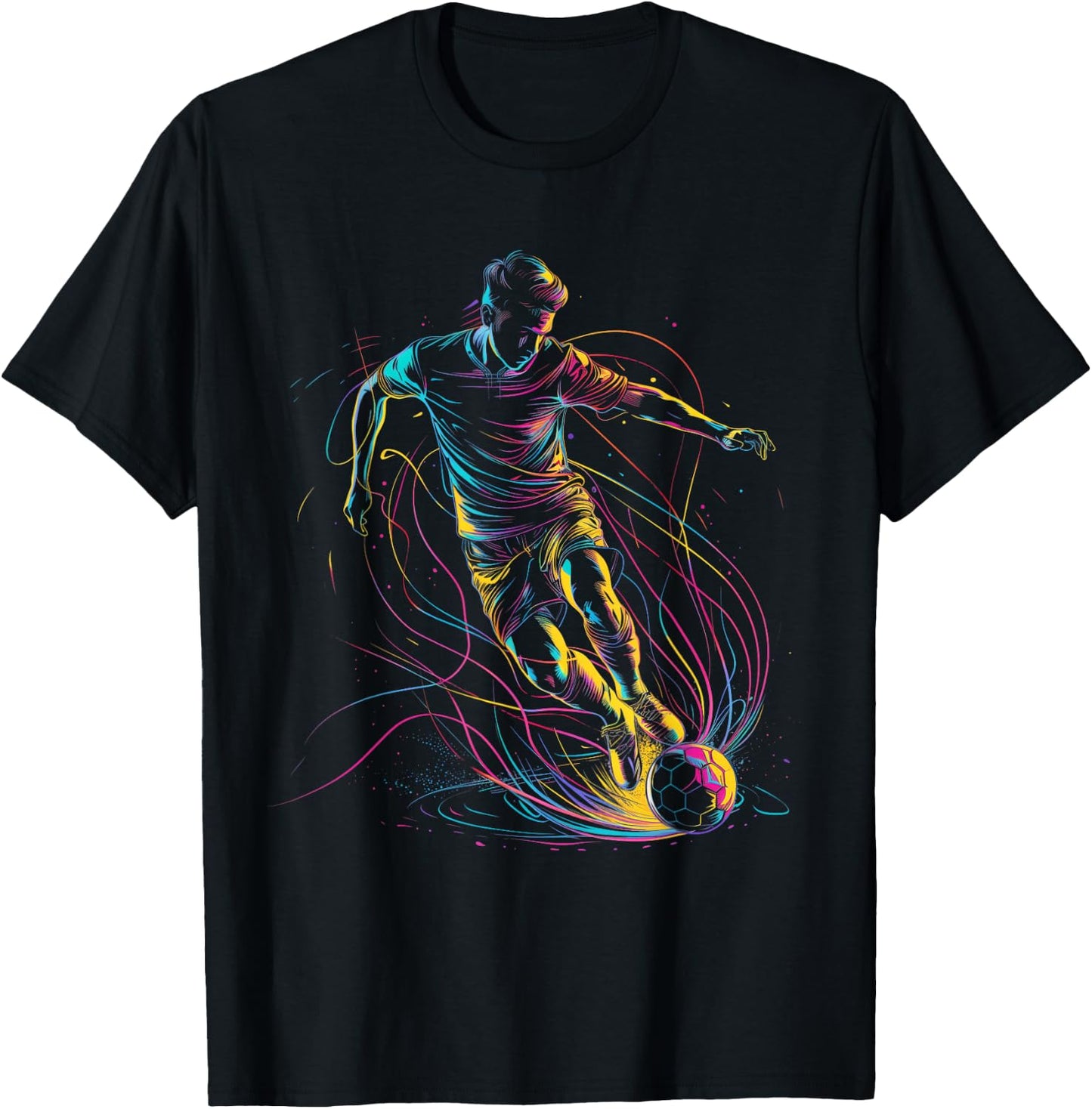 Soccer Player Sports T-Shirt - T-Shirt | Black