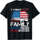 5 Things You Dont Mess With 4th of July Patriotic US Flag Women Men T-Shirt - T-Shirt | Black