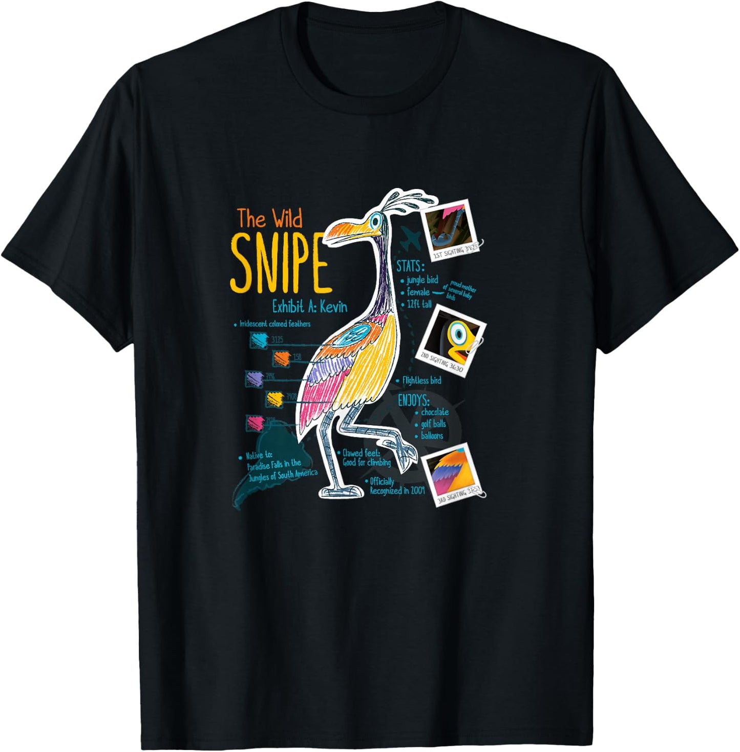 Disney and Pixar’s Up Kevin The Wild Snipe T-Shirt - T-Shirt | Black