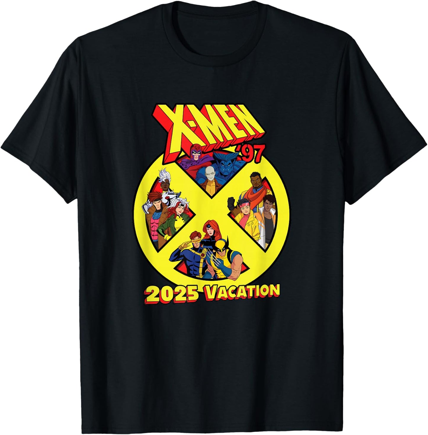 Marvel X-Men ’97 Matching Group Trip 2025 Vacation T-Shirt - T-Shirt | Black