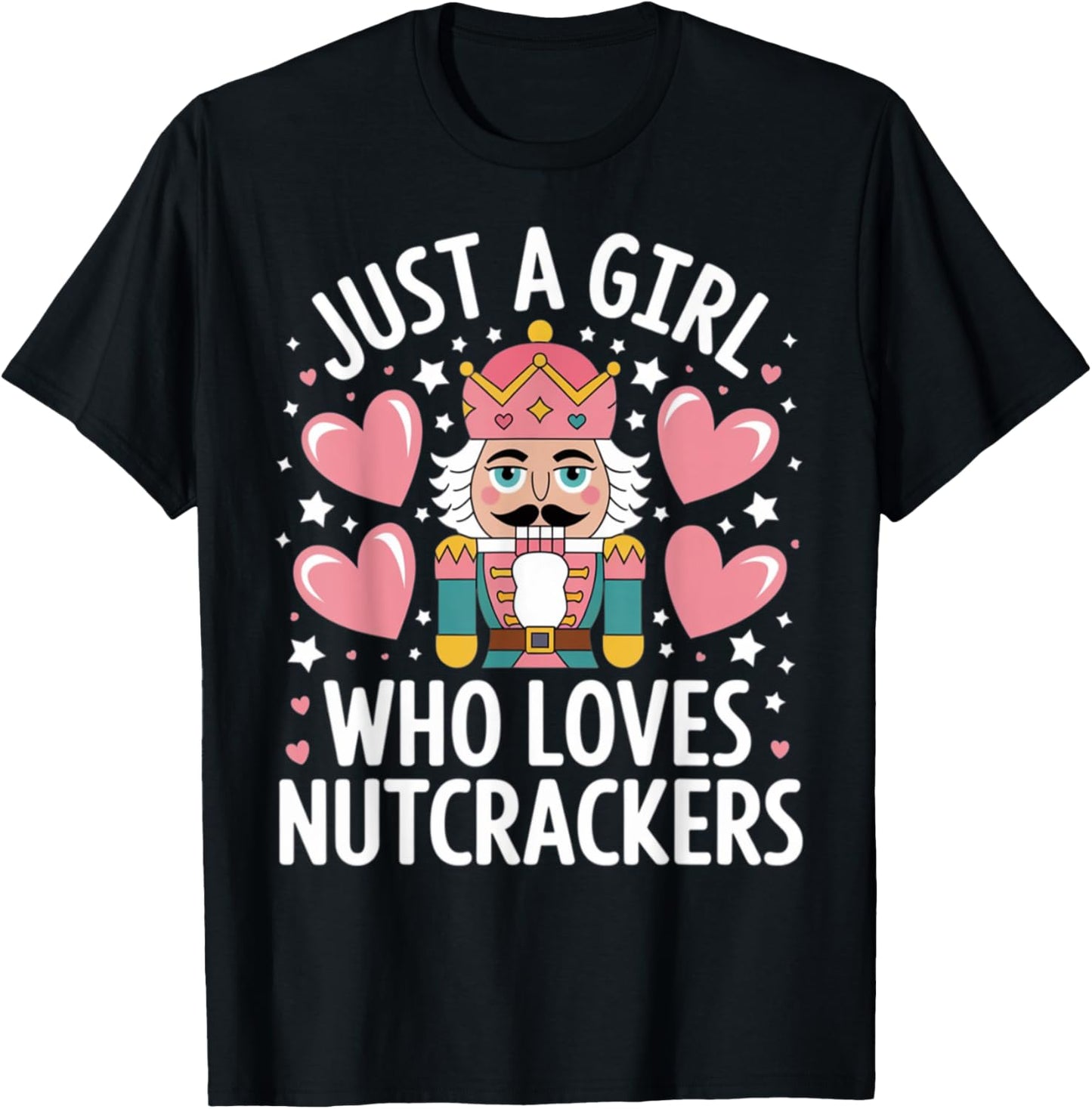 Just a Girl Who Loves Nutcrackers Christmas Ballet T-Shirt - T-Shirt | Black