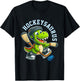Hockeysaurus Funny Dinosaur Hockey Kids Hockey Boy T-Shirt - T-Shirt | Black