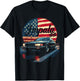 Impala B Body American Flag Impala SS Car 94-96 Coupe T-Shirt - T-Shirt | Black