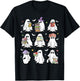 Funny Ghost Book Reading Halloween Books Lover Teacher Kids T-Shirt - T-Shirt | Black