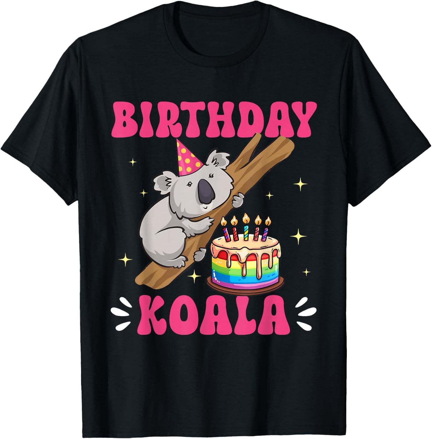 Koala Bear Birthday Koala Girl T-Shirt - T-Shirt | Black
