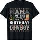 Mama Of The Birthday Cowboy Rodeo Mama T-Shirt - T-Shirt | Black