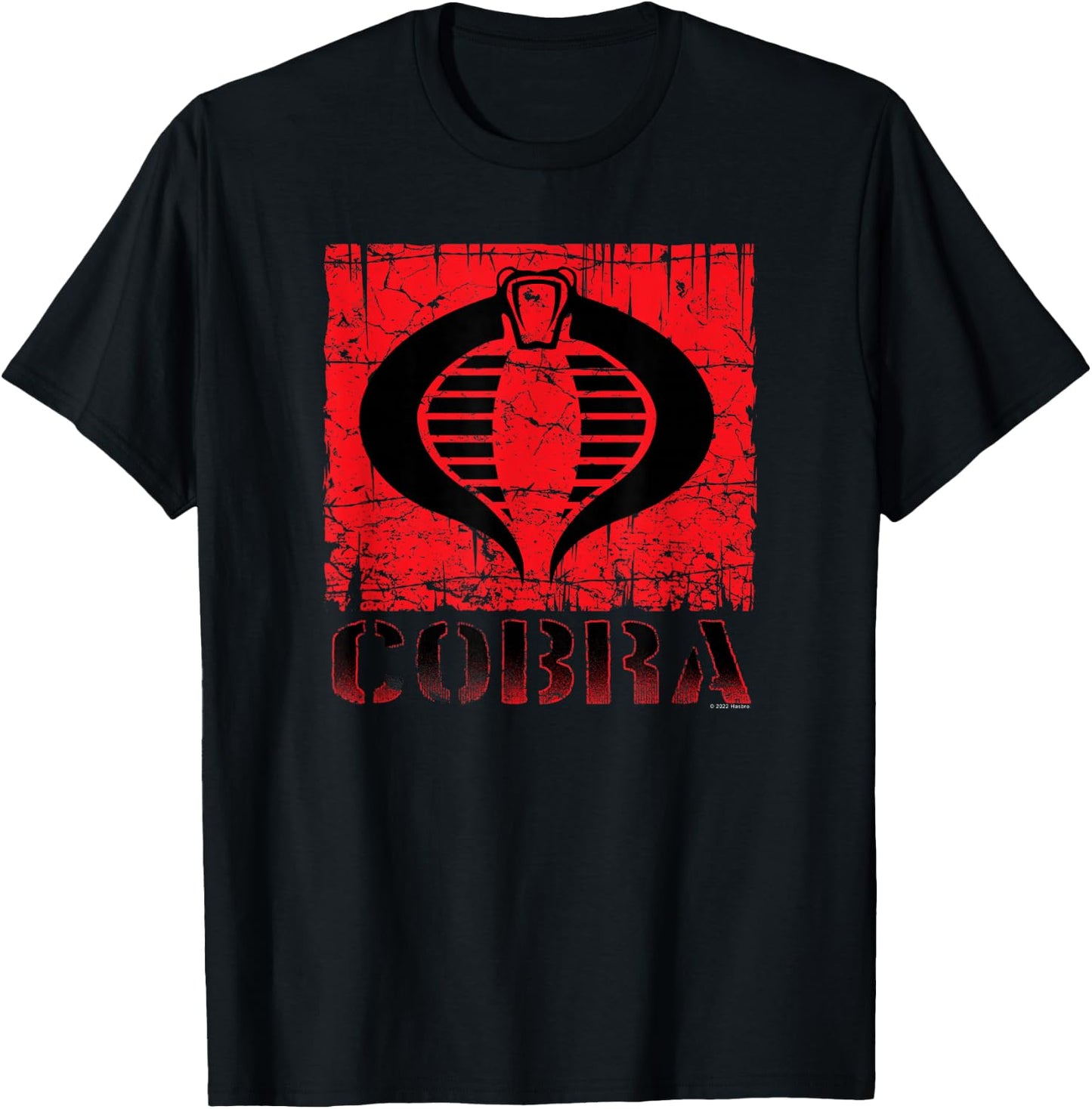 G.I. Joe A Real American Hero Cobra Command Distressed Logo T-Shirt - T-Shirt | Black