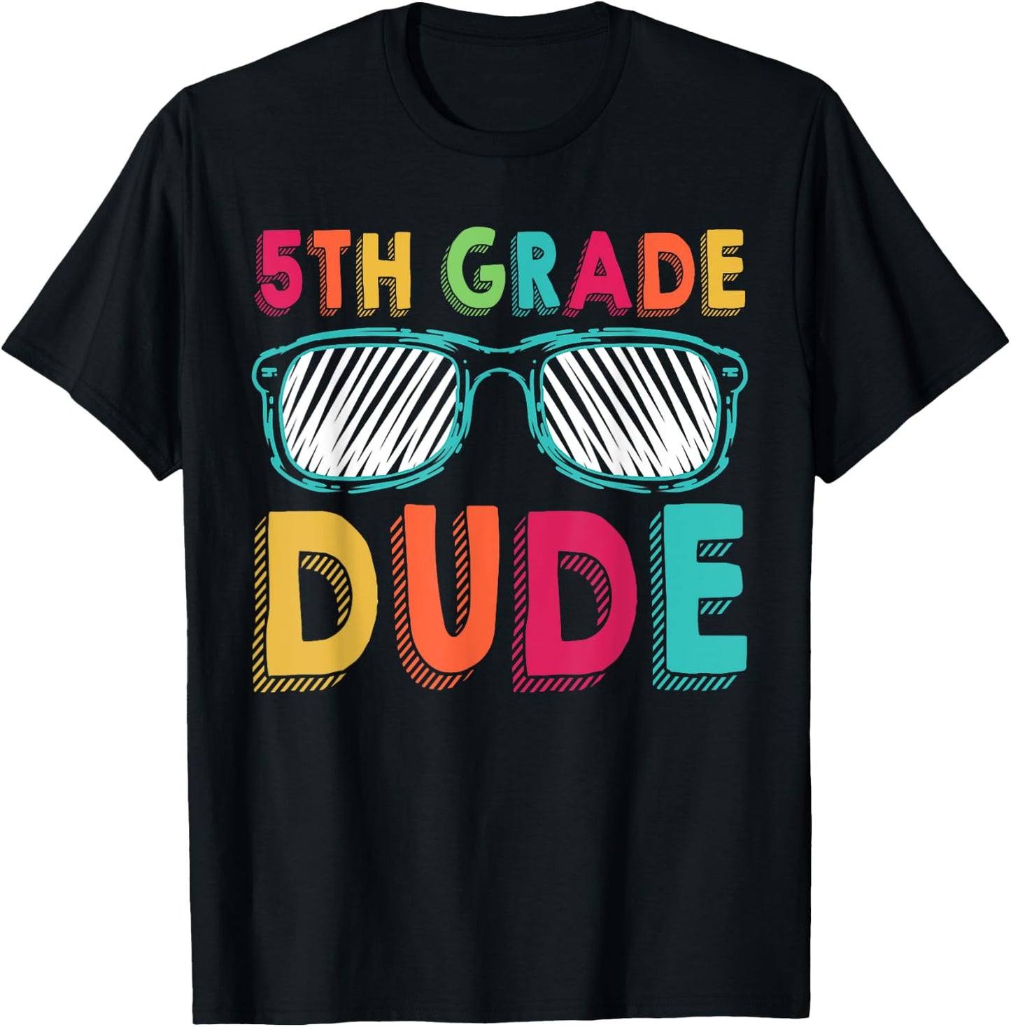 5th Grade Dude Back To School Fifth Grade student T-Shirt - T-Shirt | Black