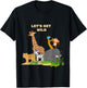 Let's Get Wild Zoo Animals Safari Party Day Zoo T-Shirt - T-Shirt | Black