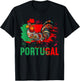 Galo de Barcelos Portuguese Rooster Shirt Portugal T-Shirt - T-Shirt | Black