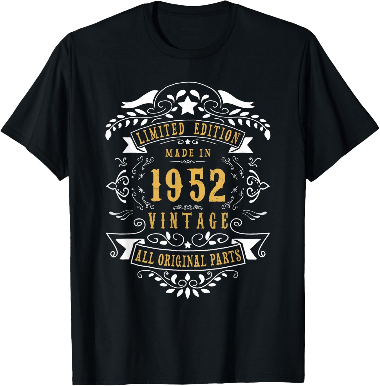 74th Birthday Women 74 Year old Men Born 1952 74 Birthday T-Shirt - T-Shirt | Black