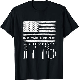 Fourth of July We the People 1776 Shirt USA Constitution T-Shirt - T-Shirt | Black