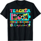 Teacher Summer Recharge Required Tropical Beach Vacation T-Shirt - T-Shirt | Black