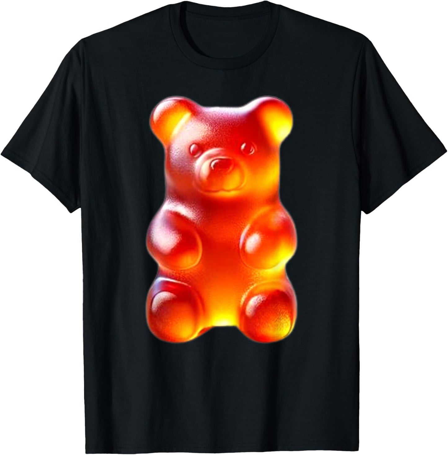 Orange Gummy Bear T-Shirt - T-Shirt | Black