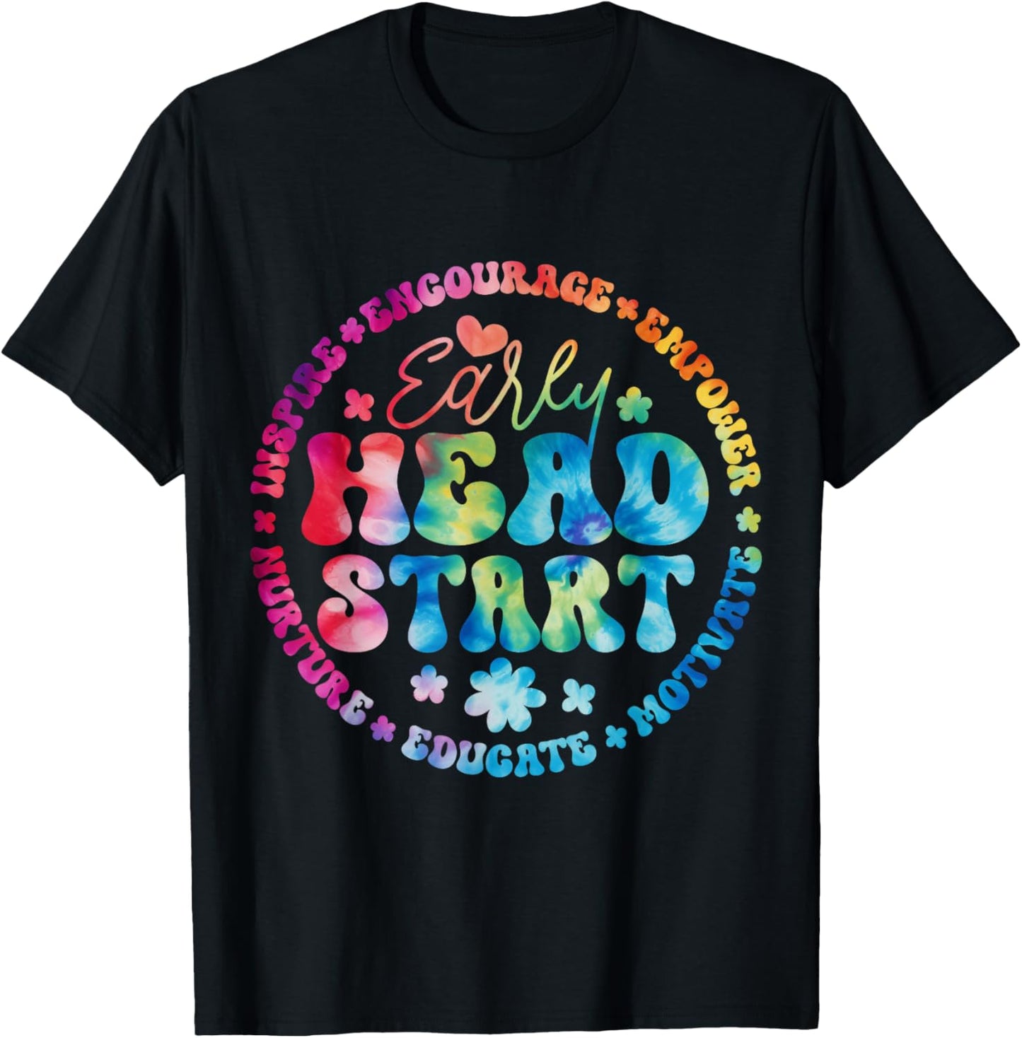 Early Head Start Squad Homeschool Teacher Headstart Women Girls Kids T-Shirt - T-Shirt | Black