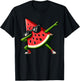 Dabbing Watermelon Kawaii Summer Tropical Fruit Lovers Kids T-Shirt - T-Shirt | Black