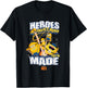 Despicable Me 4 Heroes aren't Born They're Made Minions Logo T-Shirt - T-Shirt | Black