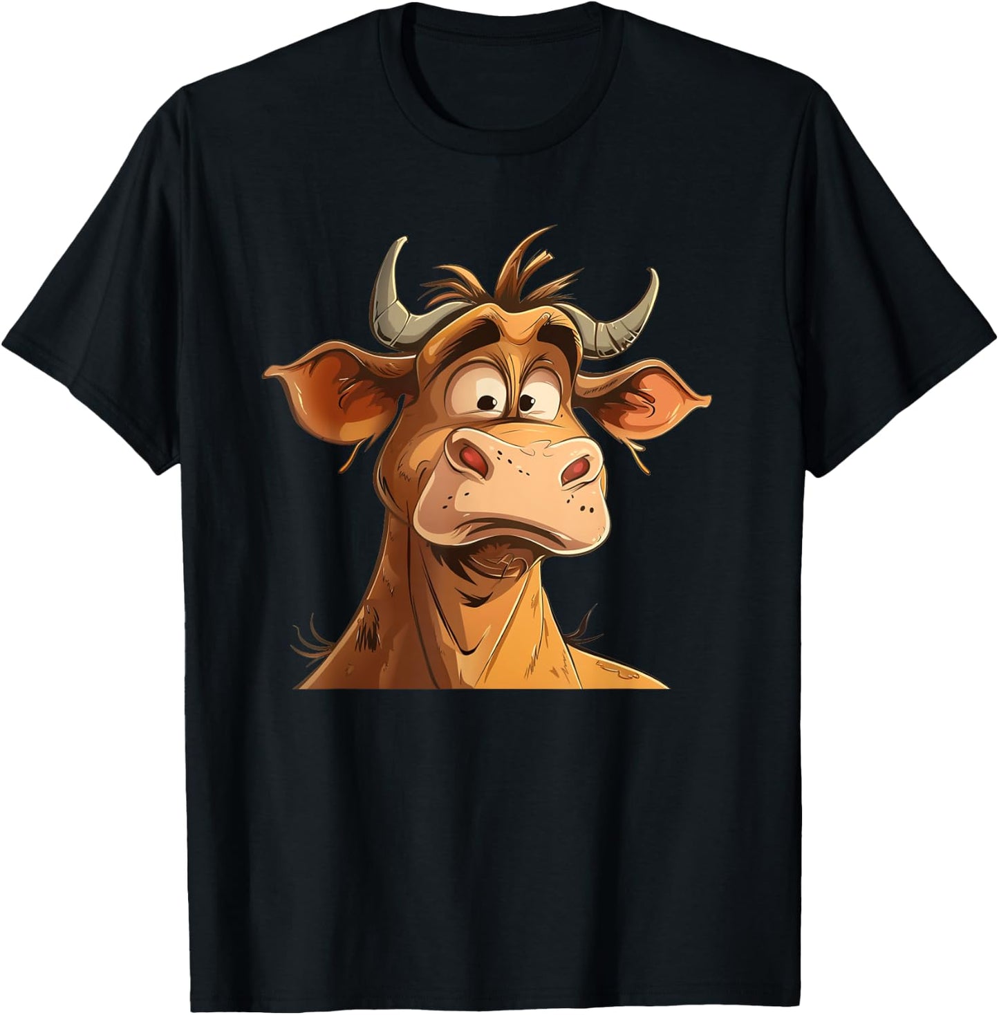 Fun looking Cattle Costume for Bullocks Lovers T-Shirt - T-Shirt | Black