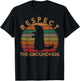 Respect The Ground Hog Sunset Gift Silhouette Groundhog Day T-Shirt - T-Shirt | Black