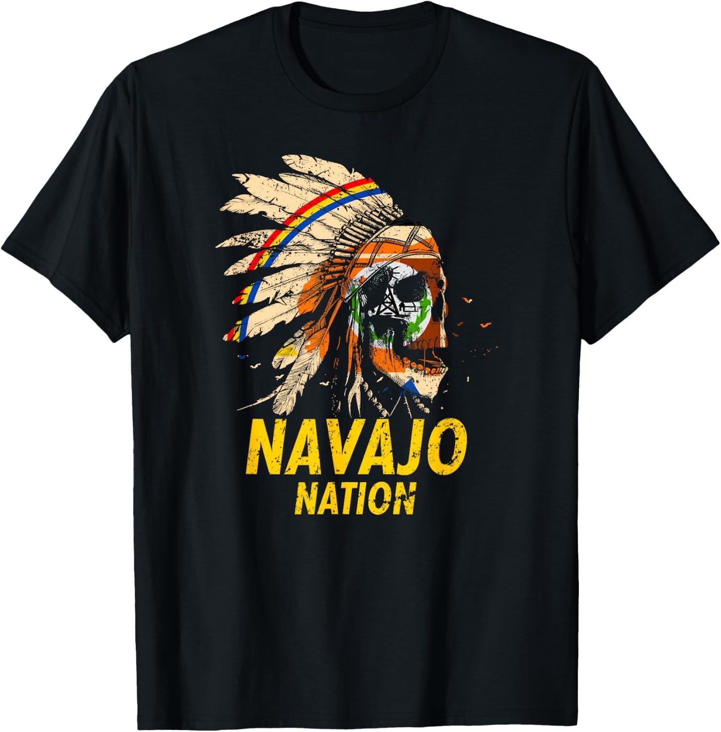 Navajo-Nation Flag: Native American Kids T-Shirt - T-Shirt | Black