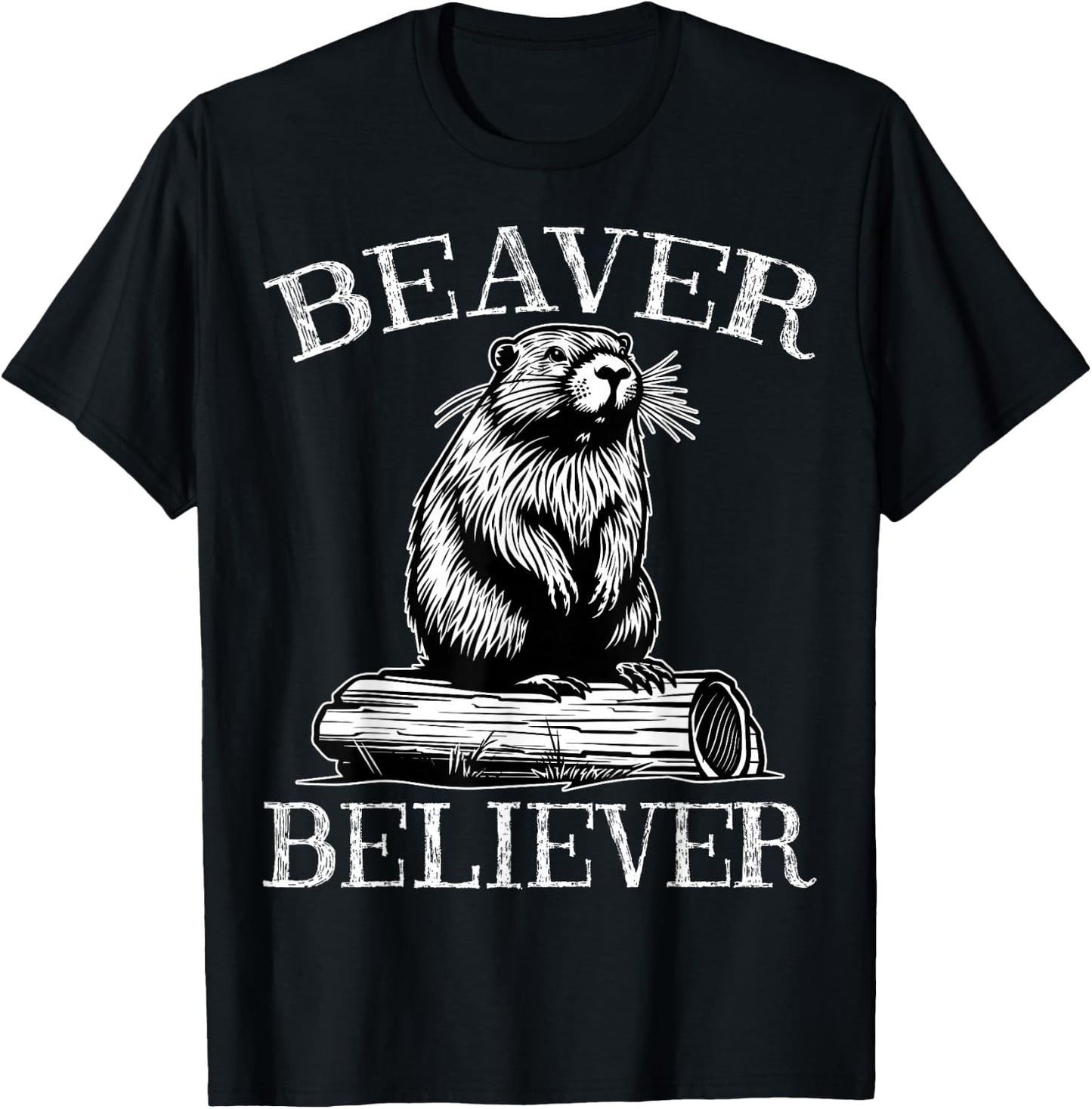 Beaver Believer - Men Women Kids Beavers Lover Gifts T-Shirt - T-Shirt | Black