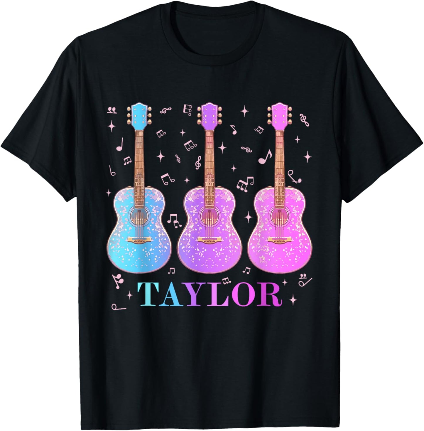 Taylor First Name I Love Taylor Girl Groovy 80's Vintage T-Shirt - T-Shirt | Black