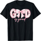 Coquette Valentine Bow God Is Good Bible Christian Worship T-Shirt - T-Shirt | Black