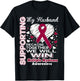 Supporting My Husband - Multiple Myeloma Awareness Shirt T-Shirt - T-Shirt | Black