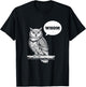 Christian Owl WHOM Grammar Design, Funny Faith & English-Te T-Shirt - T-Shirt | Black