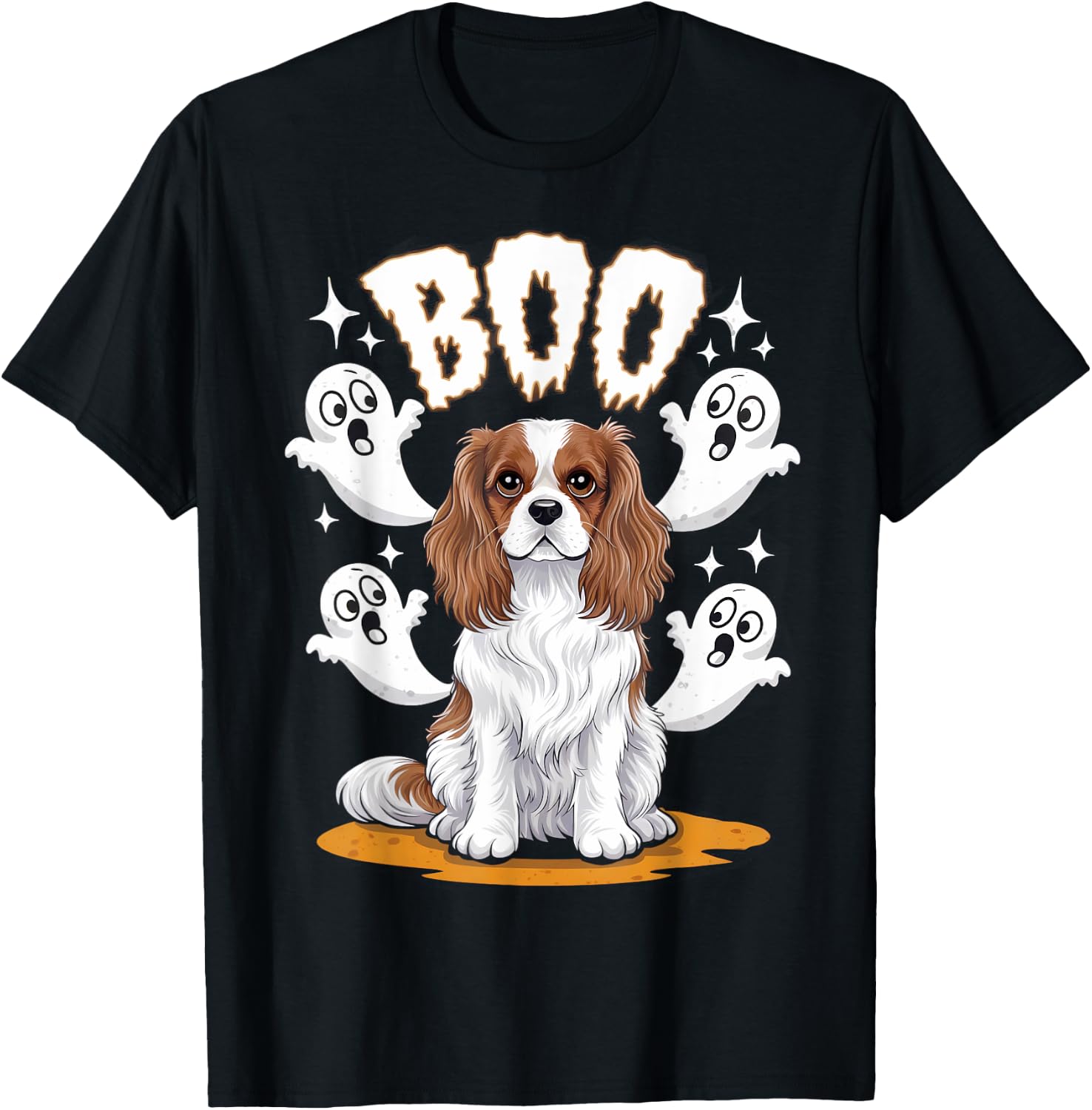 Cavalier King Charles Spaniel Halloween Costume T-Shirt - T-Shirt | Black