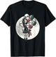 Goth Girl Holding Skull-Balloons - Goth Gothic T-Shirt - T-Shirt | Black