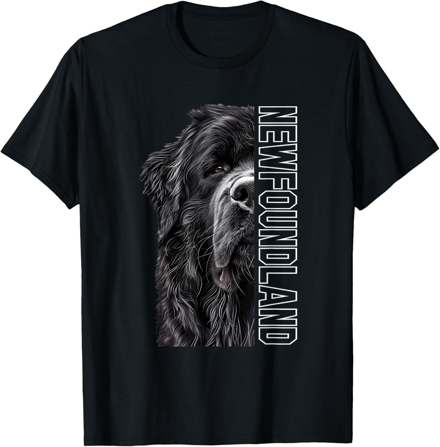 Newfoundland , Small, Black T-Shirt - T-Shirt | Black