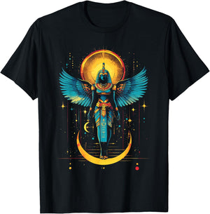 Thoth Egyptian God Egyptian Mythology Pyramid Ancient Egypt T-Shirt - T-Shirt | Black
