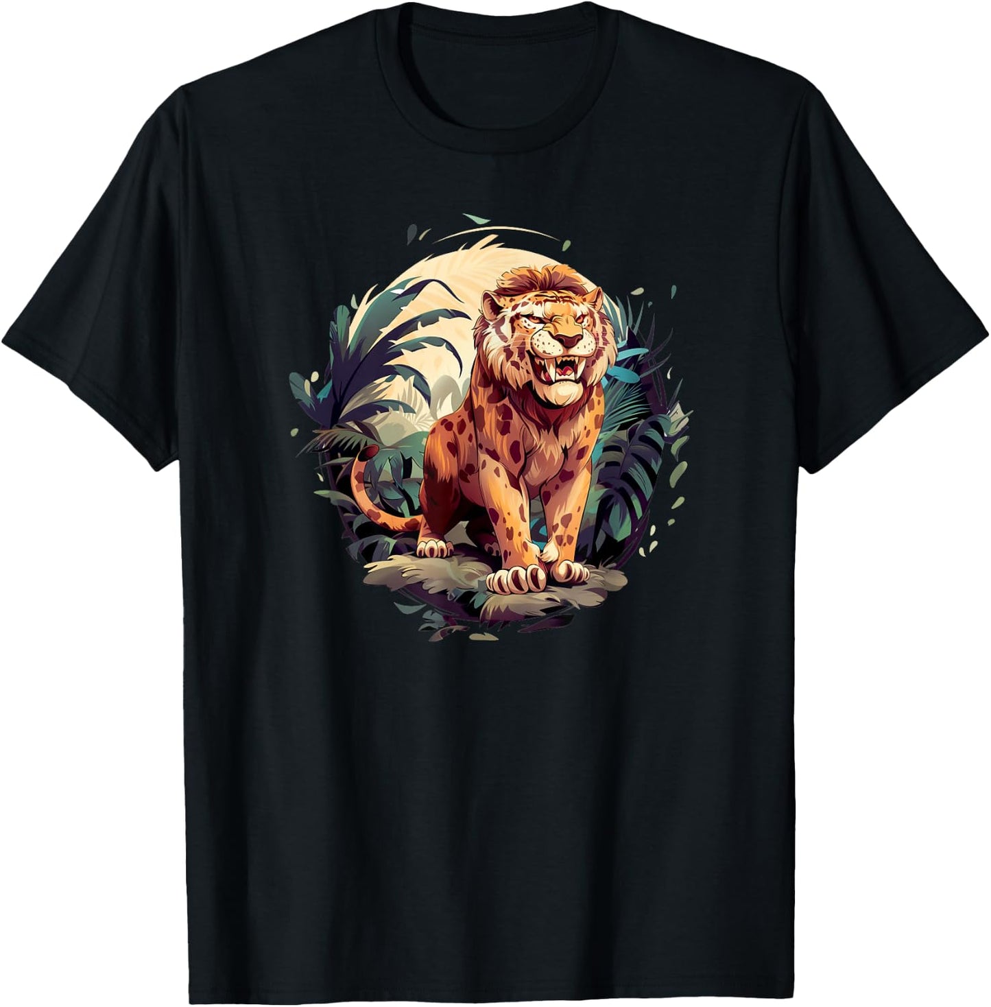 Saber Tooth Tiger - Sabre Tooth Tiger T-Shirt - T-Shirt | Black