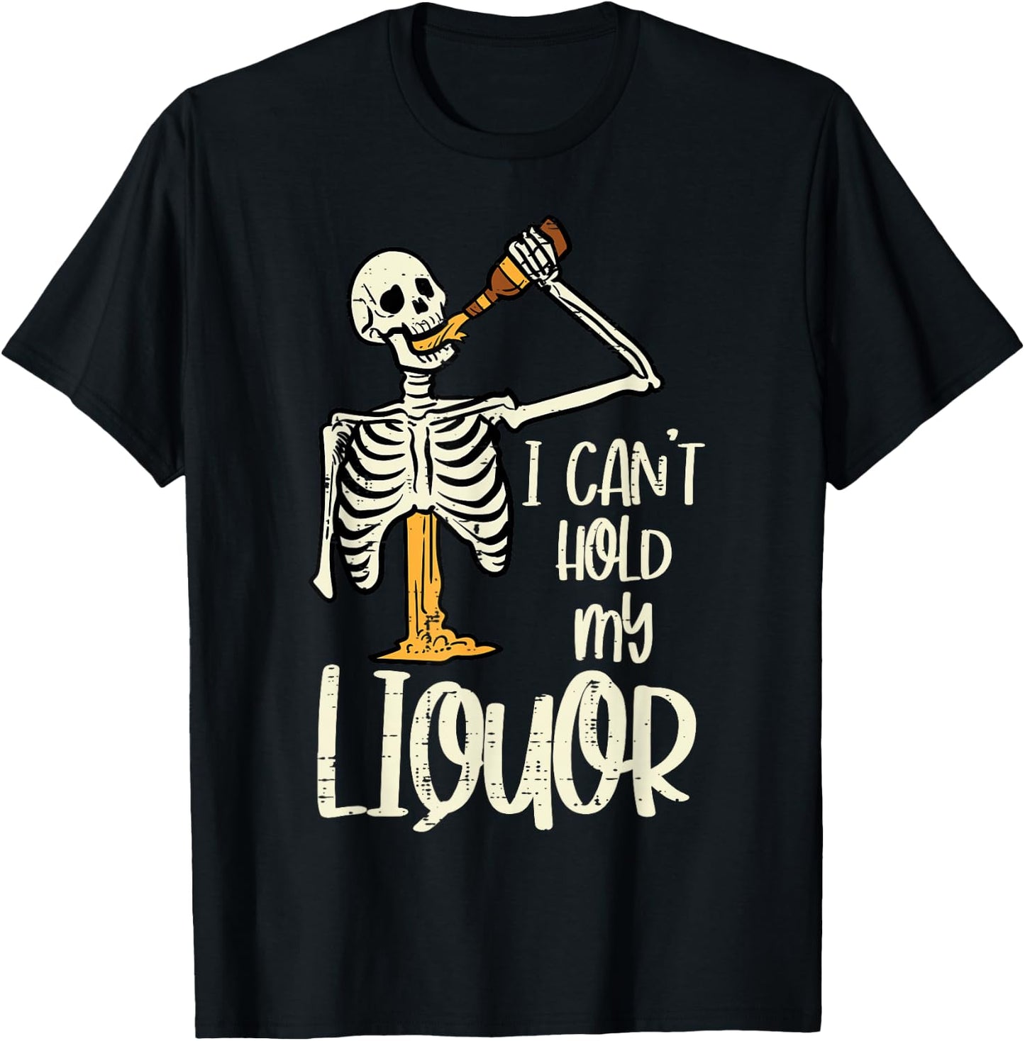 Halloween Cant Hold My Skeleton Funny Costume Dad Men Women T-Shirt - T-Shirt | Black