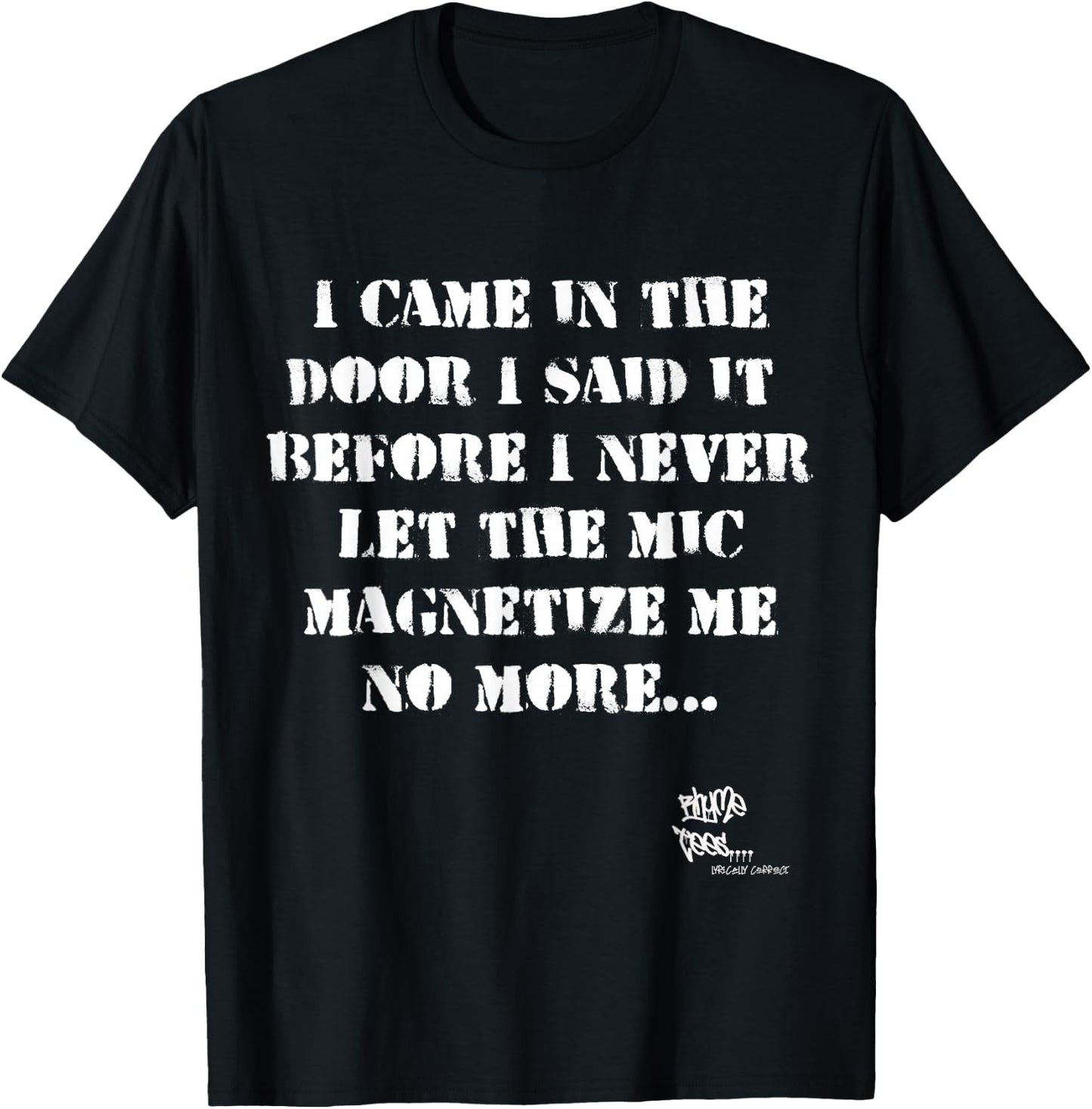 Old School Rap Hip HOP Merch Eric Quote President 80's T-Shirt - T-Shirt | Black