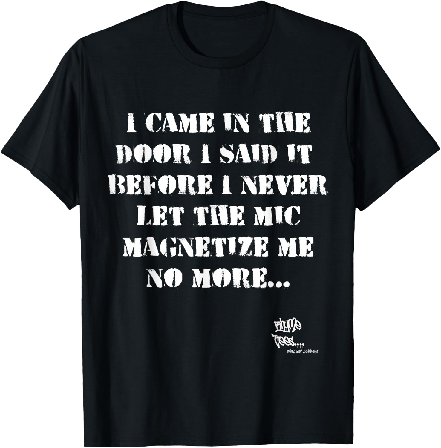 Old School Rap Hip HOP Merch Eric Quote President 80's T-Shirt - T-Shirt | Black
