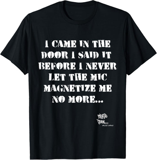 Old School Rap Hip HOP Merch Eric Quote President 80's T-Shirt - T-Shirt | Black