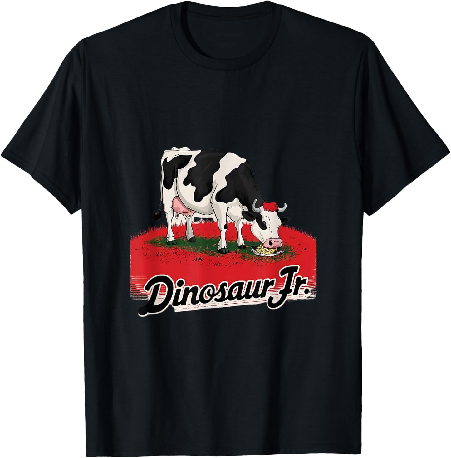 Dinosaur Jr. Funny Cow T-Shirt - T-Shirt | Black