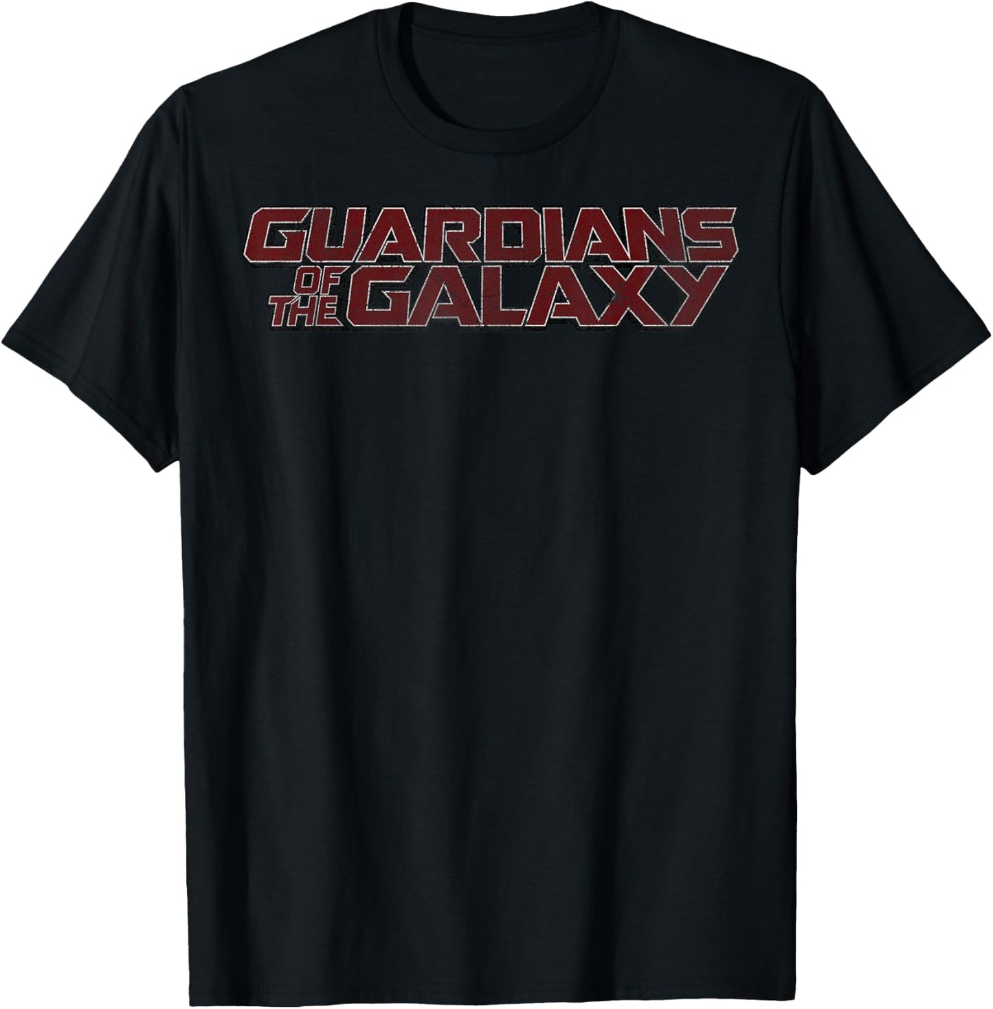Marvel Guardians of The Galaxy Classic Bold Red Logo Small T-Shirt - T-Shirt | Black