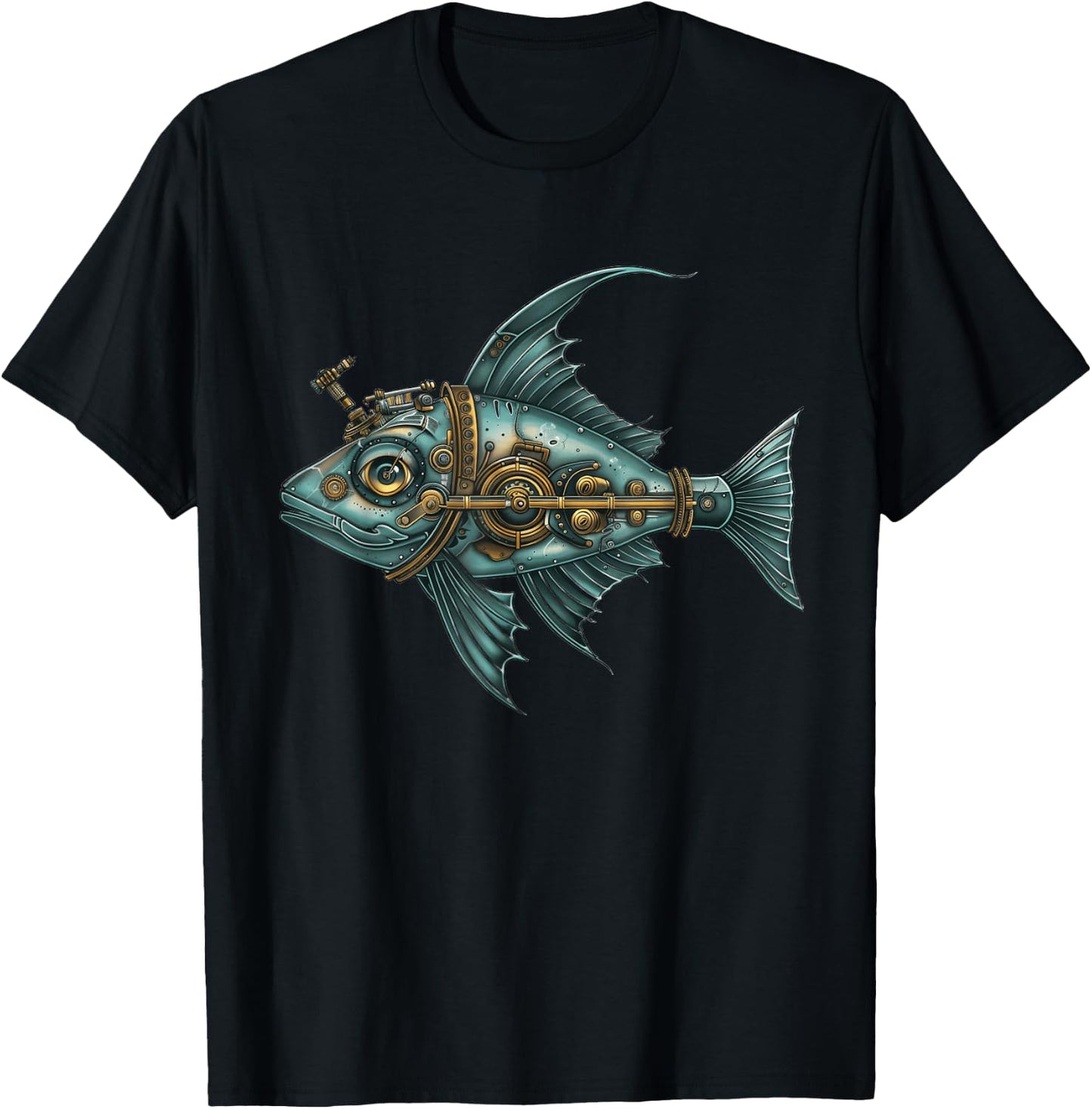 Halibut Steampunk T-Shirt - T-Shirt | Black