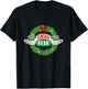 Friends Christmas at Central Perk Wreath TV Show T-Shirt - T-Shirt | Black