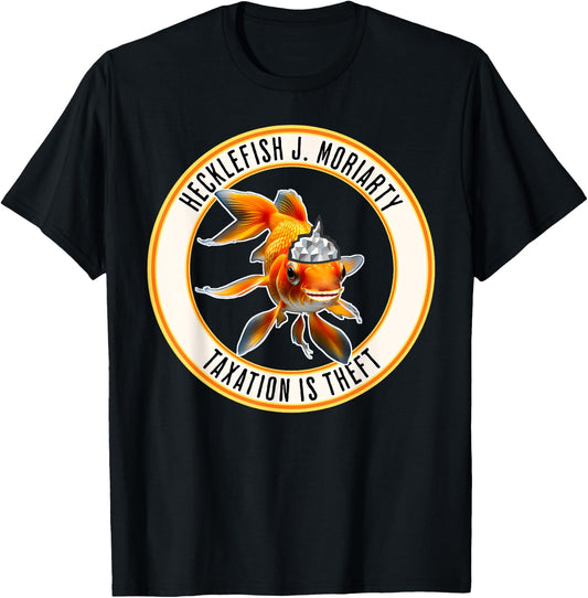 First Honest Politician Is A Goldfish In A Tinfoil Hat T-Shirt - T-Shirt | Black