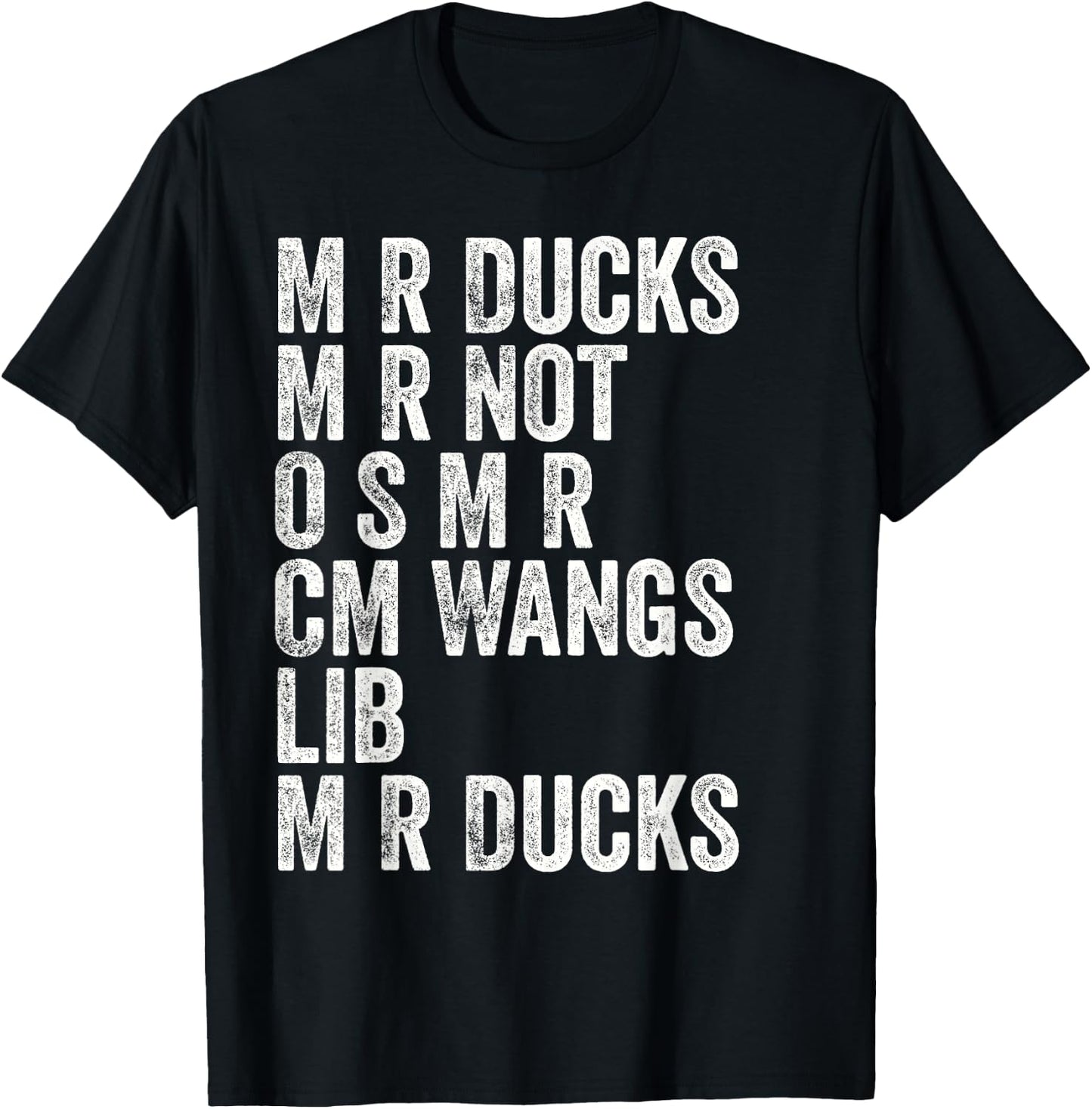 M R Ducks Baltimorese Accent Funny T-Shirt - T-Shirt | Black