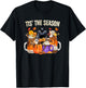 Fall Coffee Pumpkin Spice Latte Autumn Black Cat T-Shirt - T-Shirt | Black