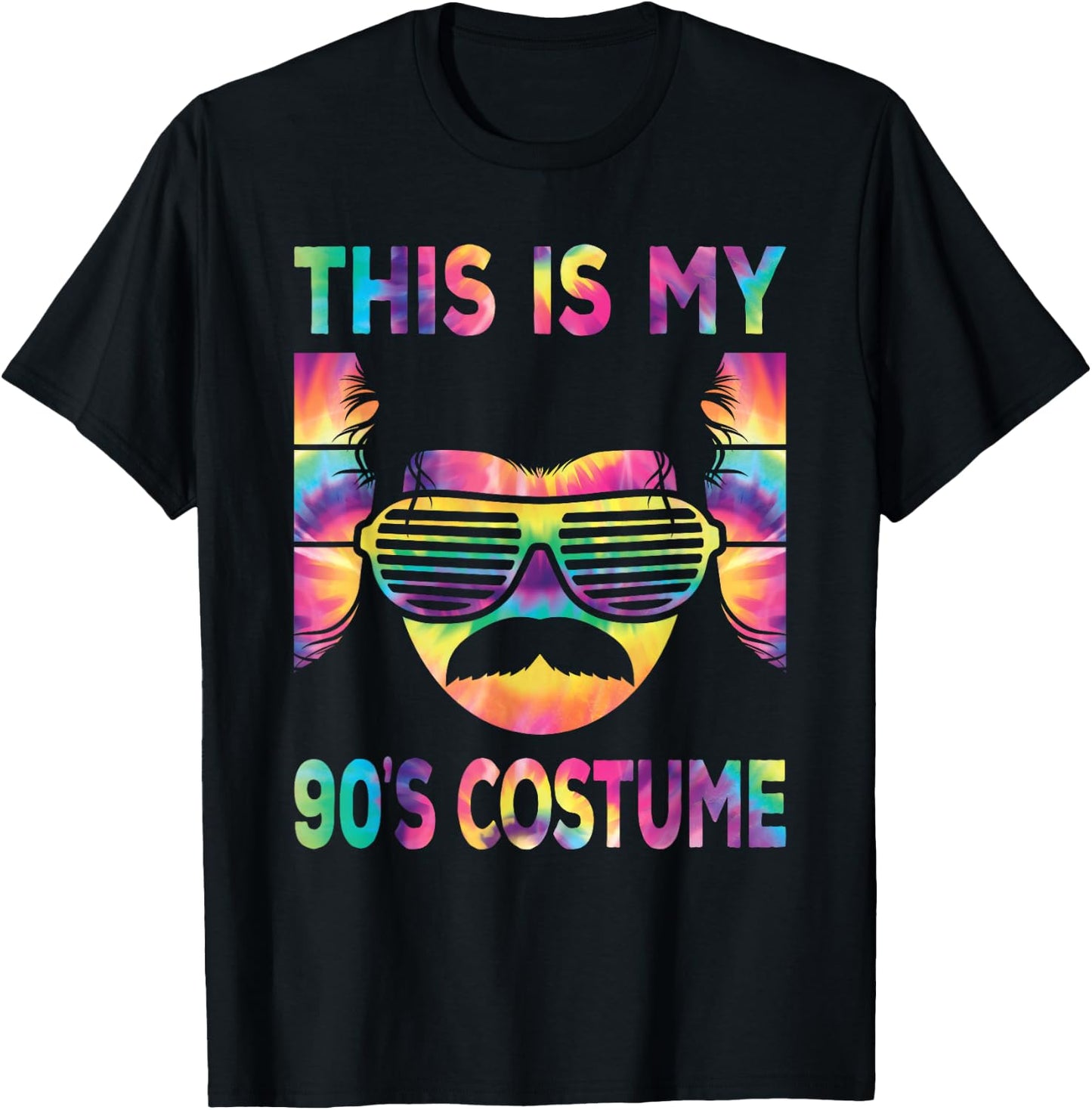 This is My 90's Costume Men 1990s 90s Outfit Disco Party T-Shirt - T-Shirt | Black