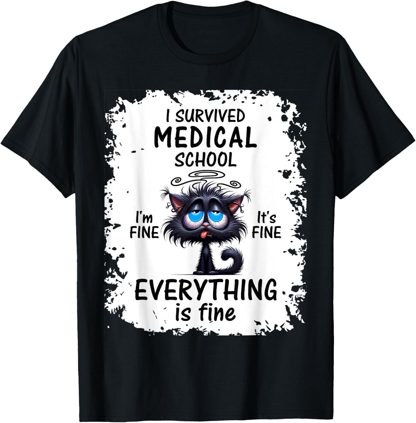 I Survived Medical School Graduation 2025 T-Shirt - T-Shirt | Black
