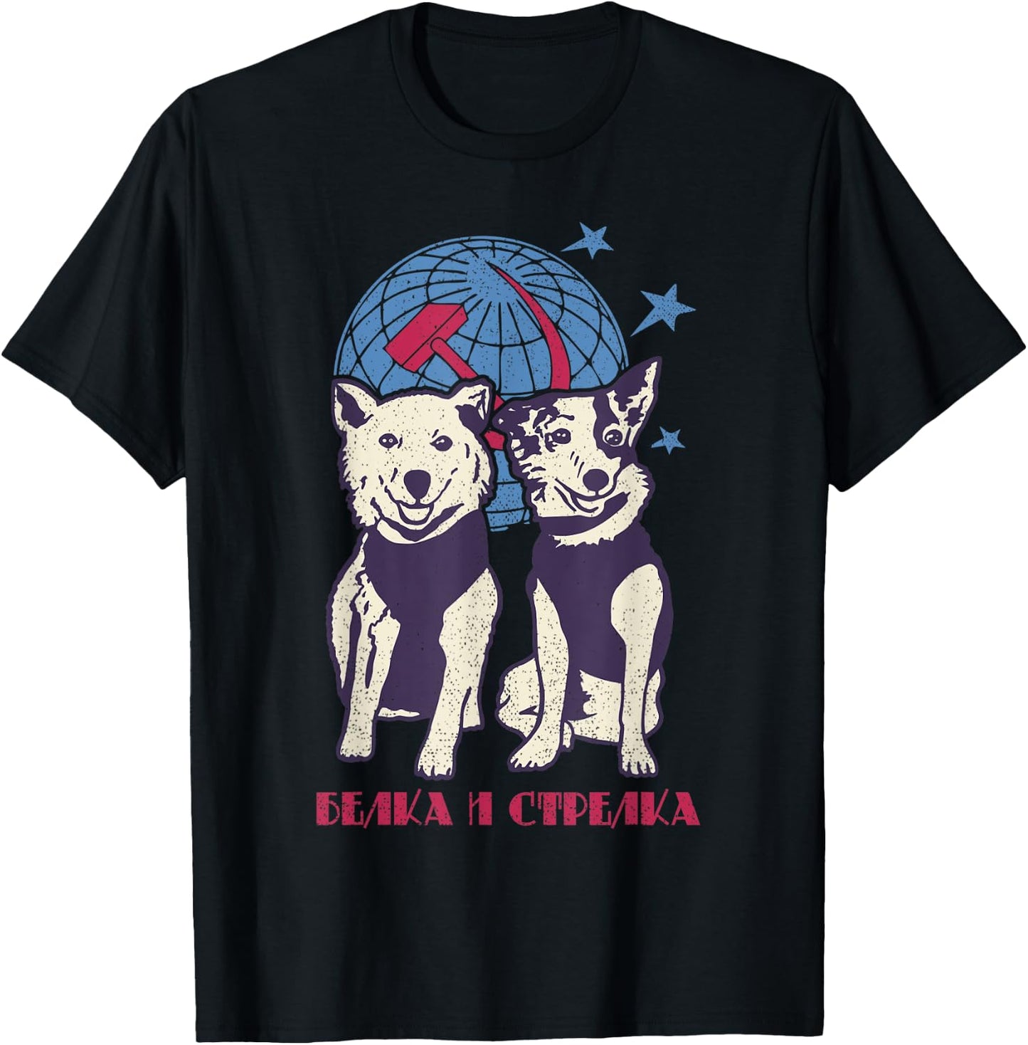Laika Sputnik Space Dog Space Travel USSR Women T-Shirt - T-Shirt | Black
