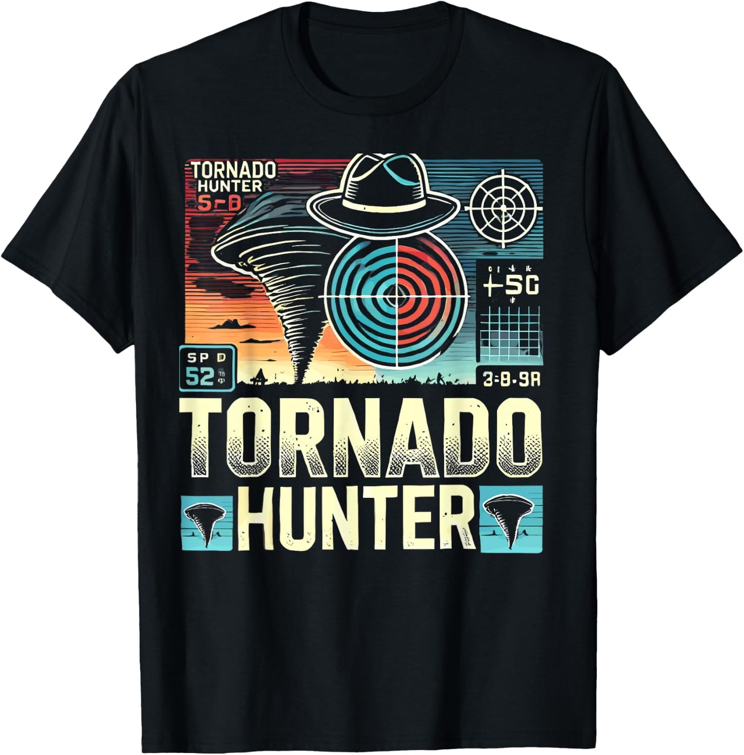 Tornado Costume Tornado Chasers Storm Hunter Storm Tornado T-Shirt - T-Shirt | Black